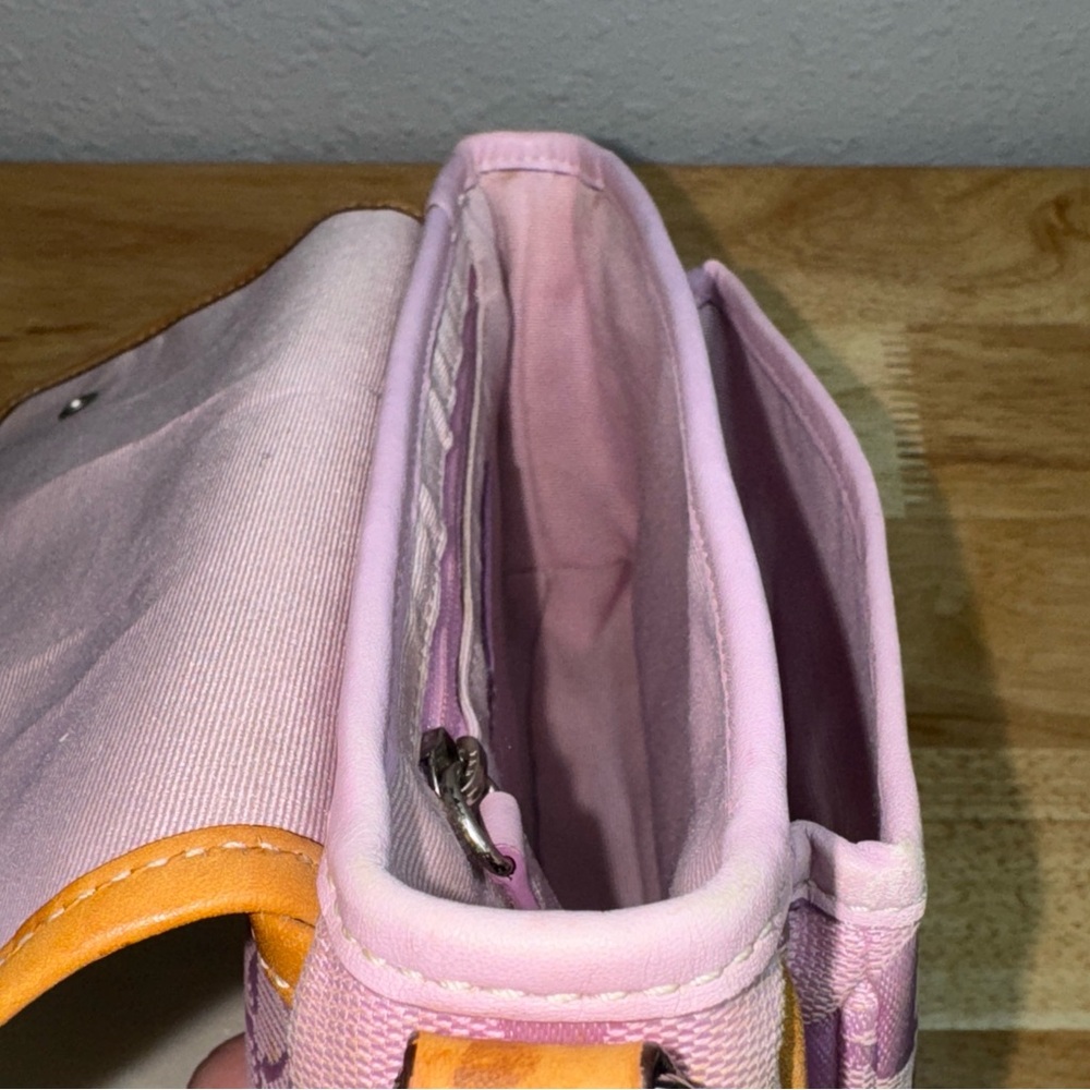 Coach Pink and Tan Crossbody Bag - Picture 15 of 16